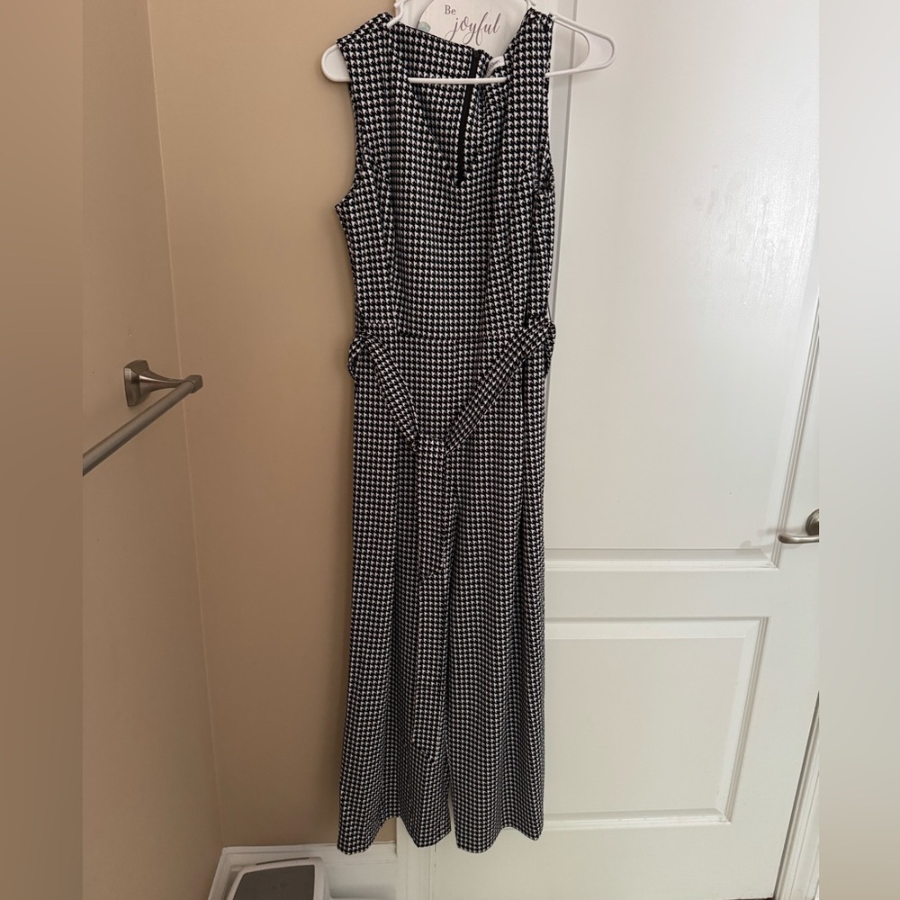 Calvin Klein Black and White Jumpsuit